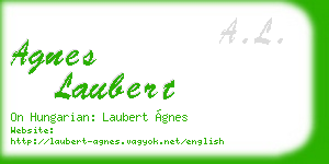 agnes laubert business card